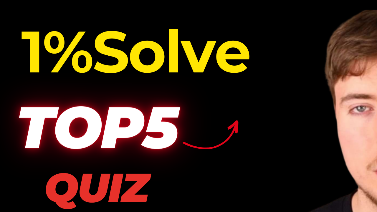 Only 1% answer!! MrBeast TOP5 Quiz⏰